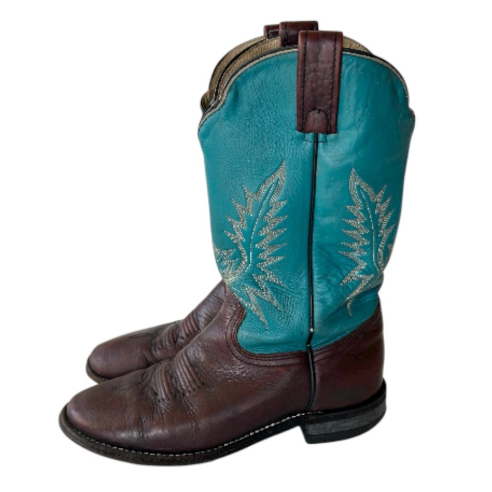 Brahma Teal Cowboy Boots